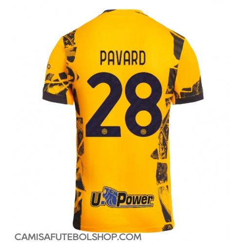 Camisa de time de futebol Inter Milan Benjamin Pavard #28 Replicas 3º Equipamento 2024-25 Manga Curta